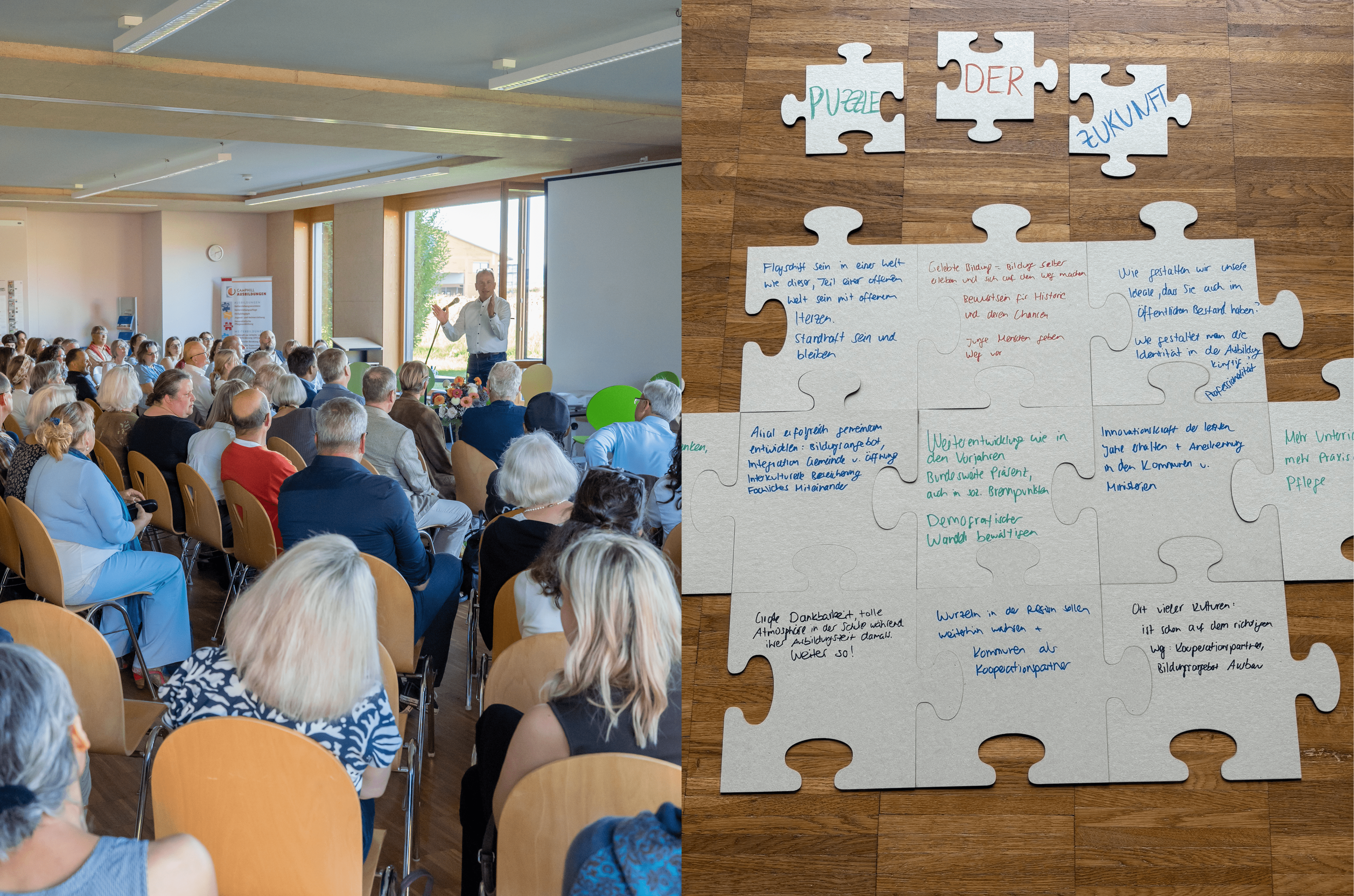 Symbolisches Puzzle der Zukunft